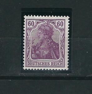 Germany 89b Mi 92IIb 60 pf Magenta MNH F/VF 1911 SCV $675.00