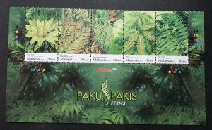 *FREE SHIP Fern Of Malaysia 2010 Flower Plant Flora (stamp with title) MNH