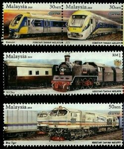 *FREE SHIP Malaysia Train KTM 2010 Railway Locomotive Vehicle (stamp) MNH