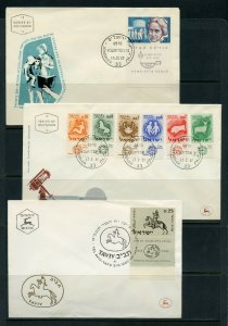 ISRAEL LOT Ai  OF 24 DIFFERENT FIRST DAY COVERS AS SHOWN