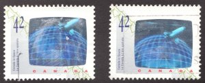 Scarce : 1992 Canada - Unitrade #1442iii High Orbit  (Error, Oddity) - Cv $75