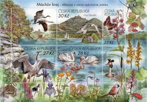 Stamps of Czech 2022 (pre-order) - Nature Conservancy: Mach area - sheet.    ATT