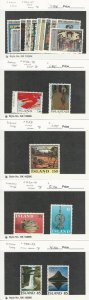 Iceland, Postage Stamp, #461-71, 478-9, 489, 490-1, 498-9 Mint NH, 1974-77, JFZ
