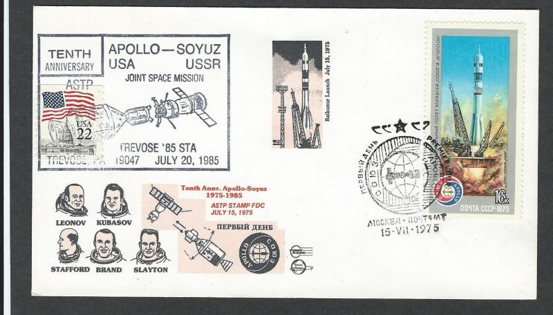 Russia   Space  Space Event Cover  Apollo