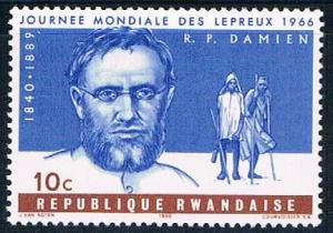Rwanda 143 Unused Father Joseph Damien (R0298)