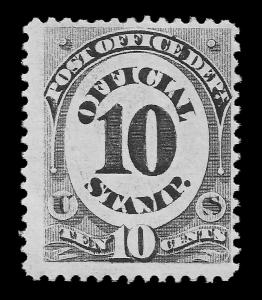 U.S. Scott #O51 / $140 - 10c Official, OG, Fine