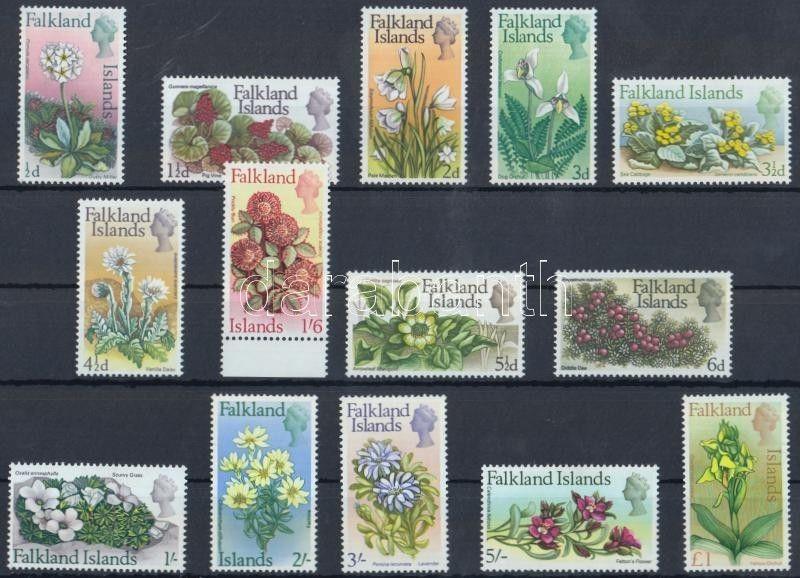 Falkland Islands stamp Native flowers set 1968 MNH Mi 161-174 WS189175