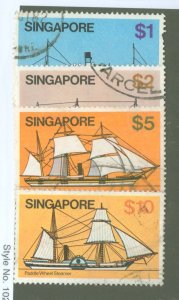 Singapore #345-348 Used Multiple