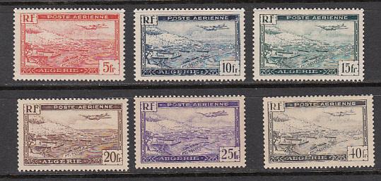 Algeria SC# C1-4, C5-6  1946 Airmails MNH
