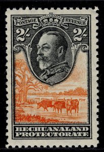 BECHUANALAND PROTECTORATE GV SG106, 2s black & orange, LH MINT. Cat £26.