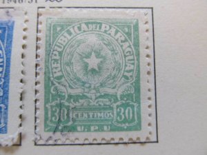 1951 Paraguay 30c Fine Used Stamp A11P26F109-