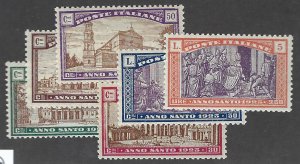 Italy SC B20-B25 MNH F-VF SCV$82.00...Fill a great Spot!