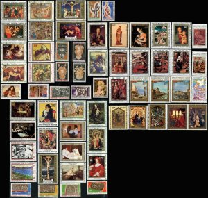 Cameroun Paintings Art Christianity Postage Africa Stamp Collection Used Mint 