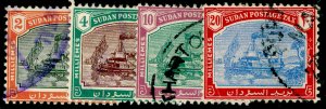 SUDAN SG D12-D15, COMPLETE SET, FINE USED. Cat £150.