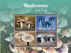 Micronesia 2013 - Mushrooms - Sheet of 4 Stamps - Scott #1035 - MNH