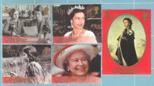 GIBRALTAR, SCOTT #896-900,  MNH   2002 QEII