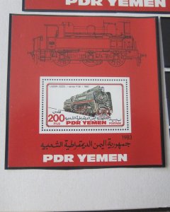 Yemen 1983 Sc 305-6 Train MNH