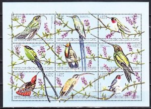 Congo Dem., 2007 issue. Birds sheet of 9. ^