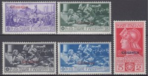 Italy Cirenaica - Sassone n.63-67- Ferrucci complete set  MH*