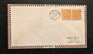 1932 Los Angeles FDC 723 Airmail Cover to Goshen New York
