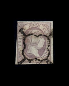 VINTAGE:SPAIN 1851 VLHR SCOTT# 7 $ 225 LOT # VSWSP1851-6 