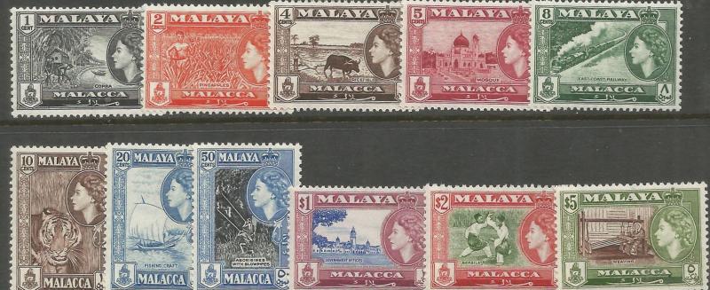 MALAYA  MALACCA, 45-55, HR, QUEEN ELIZABETH