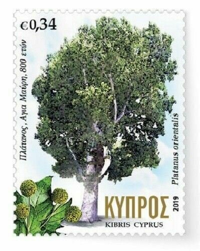 CYPRUS/2019, Centennial Trees Stamp Set (Nature, Flora), MNH 