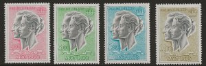 Monaco C69-72  1966 set 4  fvf  mint  hinged