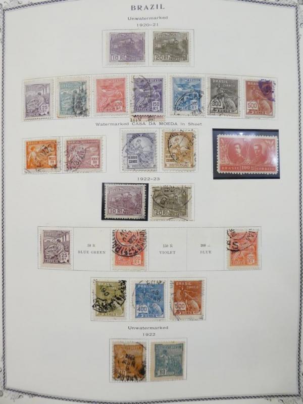 EDW1949SELL : BRAZIL Extensive Mint & Used collection on pages with many Better.