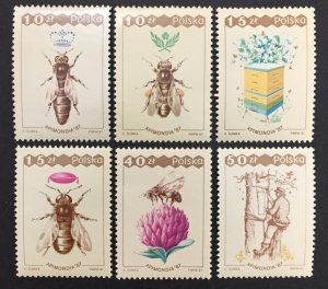 Poland 1987 #2813-8(6), Bees, MNH.