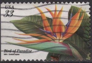 US 3310 (used) 33¢ bird of paradise plant (1999)
