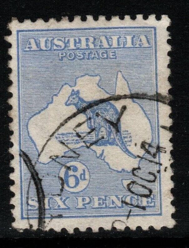 AUSTRALIA SG9 1913 6d ULTRAMARINE USED