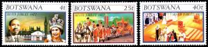 Botswana - 1977 Silver Jubilee QEII Set MNH** SG 391-393