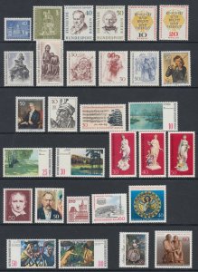 Germany, Berlin Sc 9N131/9N490 MNH. 1957-82 issues, 30 different singles, sets +