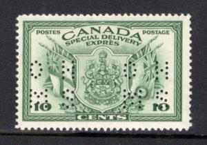 Canada O9-E10 Perfin F-VF MNH