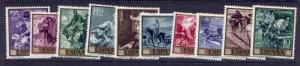 Spain 1215-24 MNH Art, Sorolia Paintings, Animals