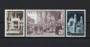 BELGIUM  1952 BASILICA FUND  STAMPS SET  MOUNTED MINT  CAT £55  REF R 2809