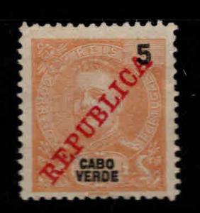 Cabo or Cape Verde Scott 86 MH*  King Carlos stamp