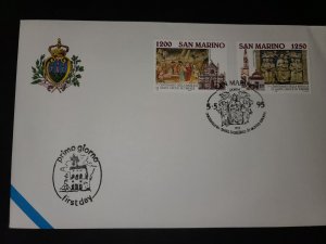 San Marino #1334-5 FDC 1995