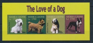 [28438] Sierra Leone 2004 Pets dogs Terrier Souvenir Sheet MNH
