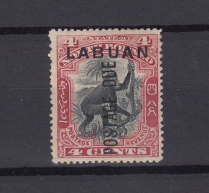 Labuan 1901 4c Postage Due SGD4 MH BP10035