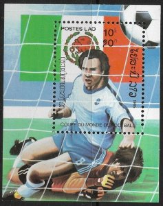 1985 Laos 820/B106 1986 FIFA World Cup in Mexico 5,00 €