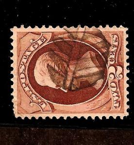 #146 ~ FANCY CANCEL ~ SMALL \EIGHT-SEGMENT LEAF\