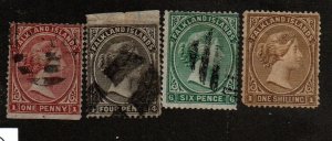 Falkland Islands 1-4 Set Used