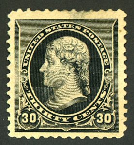 U.S. #228 MINT OG LH THIN