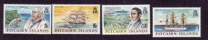 Pitcairn Is.-Sc#501-4- id12-unused NH set-Ships-19th century Pitcairn-1999-