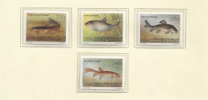 KYRGYZSTAN Sc 48-52+51a NH issue of 1994 - SET+S/S+M/S - SEA LIFE