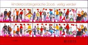 Netherlands Sc B749 Children's Sheet of 6 MNH Children's Welfare 2006