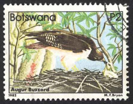 Botswana Sc# 320 Used 1982 2p Augur Bustards