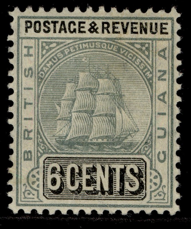 BRITISH GUIANA EDVII SG256, 6c grey & black, M MINT. Cat £13.